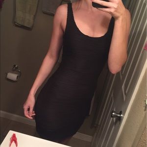 Black mini dress